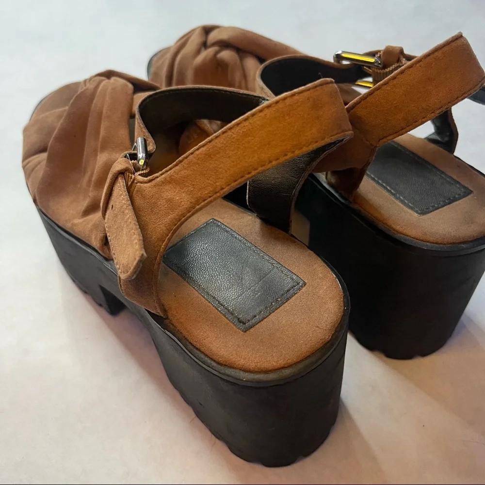 Pull&Bear Platform sandals size 38